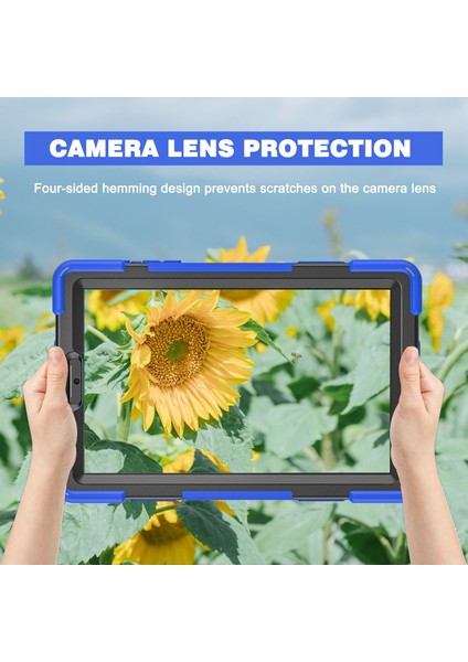 Galaxy Tab A İçin Tablet Kılıfı - Mavi - Siyah (Yurt Dışından) fırsatları
