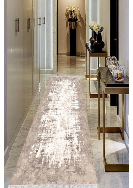 Dijital Baskılı Kaymaz Taban Yıkanabilir Modern Salon Halısı Koridor Halısı Yolluk VHU-HT-501