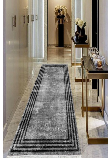 Dijital Baskılı Kaymaz Taban Yıkanabilir Modern Salon Halısı Koridor Halısı Yolluk VHU-HT-486