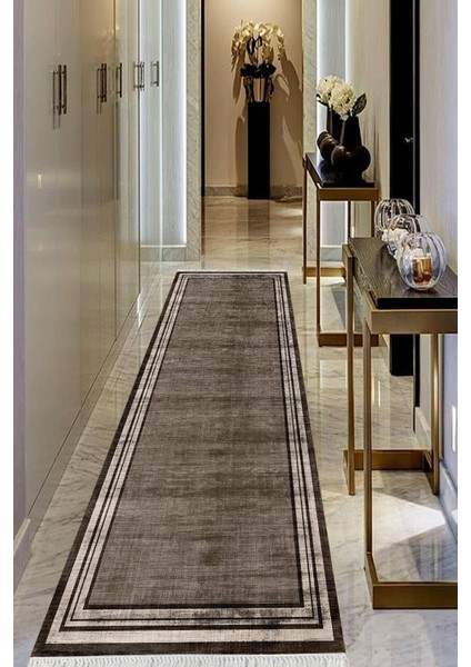 Dijital Baskılı Kaymaz Taban Yıkanabilir Modern Salon Halısı Koridor Halısı Yolluk VHU-HY-1244