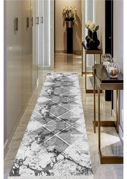 Dijital Baskılı Kaymaz Taban Yıkanabilir Modern Salon Halısı Koridor Halısı Yolluk VHU-SD-1035