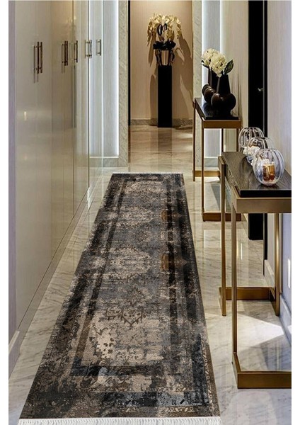 Dijital Baskılı Kaymaz Taban Yıkanabilir Modern Salon Halısı Koridor Halısı Yolluk VHU-SD-280