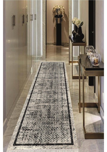 Dijital Baskılı Kaymaz Taban Yıkanabilir Modern Salon Halısı Koridor Halısı Yolluk VHU-SD-1094
