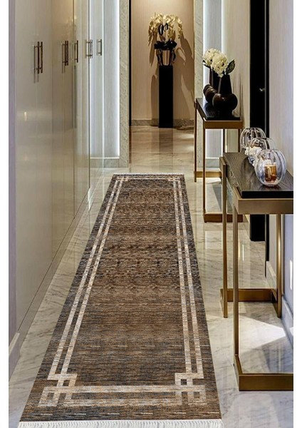 Dijital Baskılı Kaymaz Taban Yıkanabilir Modern Salon Halısı Koridor Halısı Yolluk VHU-HY-1308