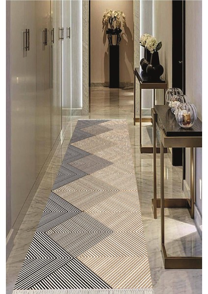 Dijital Baskılı Kaymaz Taban Yıkanabilir Modern Salon Halısı Koridor Halısı Yolluk VHU-SD-1026