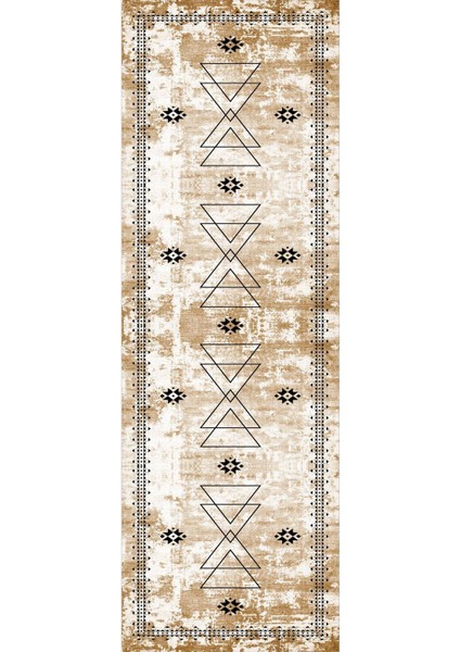 Dijital Baskılı Kaymaz Taban Yıkanabilir Modern Salon Halısı Koridor Halısı Yolluk VHU-SD-1031