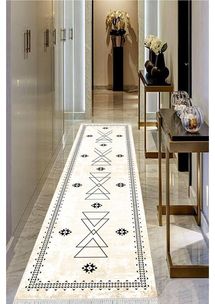 Dijital Baskılı Kaymaz Taban Yıkanabilir Modern Salon Halısı Koridor Halısı Yolluk VHU-SD-1033
