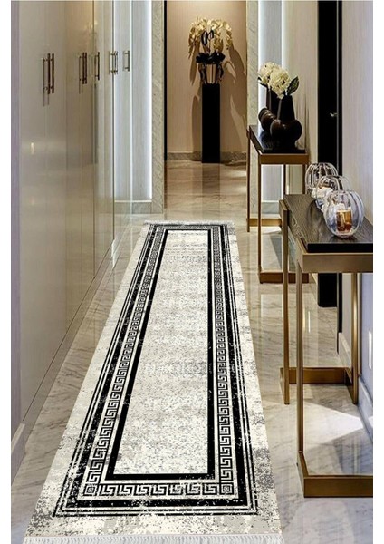 Dijital Baskılı Kaymaz Taban Yıkanabilir Modern Salon Halısı Koridor Halısı Yolluk VHU-SD-1044