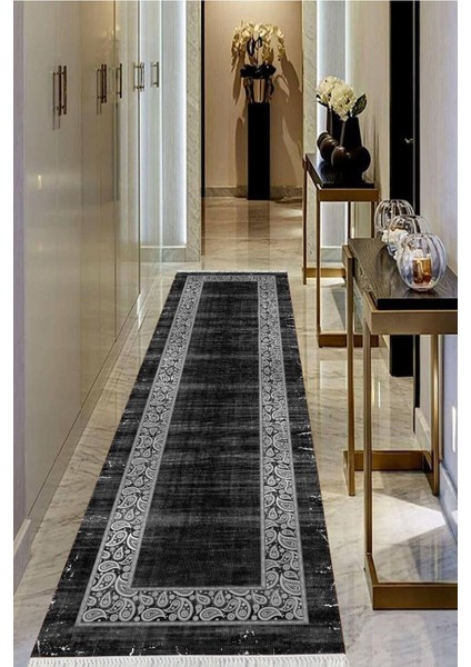 Dijital Baskılı Kaymaz Taban Yıkanabilir Modern Salon Halısı Koridor Halısı Yolluk VHU-SD-1076