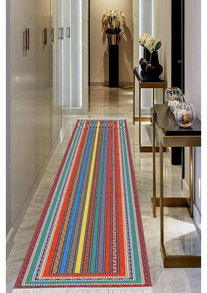 Dijital Baskılı Kaymaz Taban Yıkanabilir Modern Salon Halısı Koridor Halısı Yolluk Vhu-Hk-3