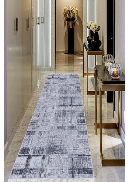 Dijital Baskılı Kaymaz Taban Yıkanabilir Modern Salon Halısı Koridor Halısı Yolluk VHU-HS-362