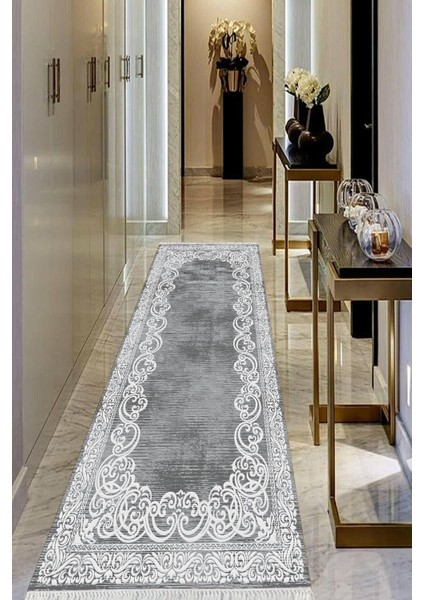 Dijital Baskılı Kaymaz Taban Yıkanabilir Modern Salon Halısı Koridor Halısı Yolluk VHU-HK-105
