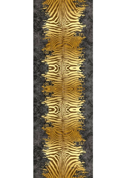 Dijital Baskılı Kaymaz Taban Yıkanabilir Modern Salon Halısı Koridor Halısı Yolluk VHU-HT-1116