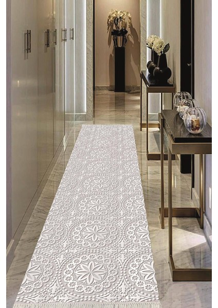 Dijital Baskılı Kaymaz Taban Yıkanabilir Modern Salon Halısı Koridor Halısı Yolluk VHU-HS-407