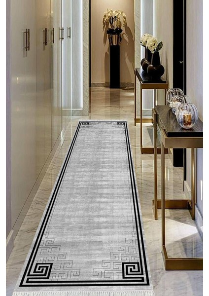 Dijital Baskılı Kaymaz Taban Yıkanabilir Modern Salon Halısı Koridor Halısı Yolluk VHU-HT-1381