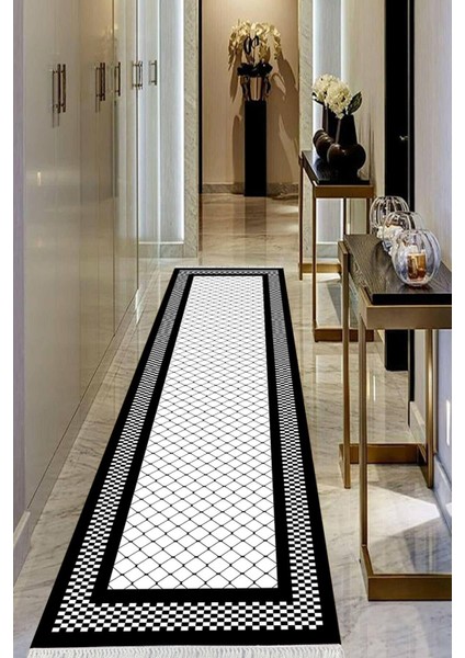 Dijital Baskılı Kaymaz Taban Yıkanabilir Modern Salon Halısı Koridor Halısı Yolluk VHU-HS-525