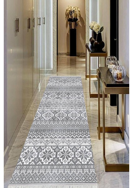 Dijital Baskılı Kaymaz Taban Yıkanabilir Modern Salon Halısı Koridor Halısı Yolluk VHU-HT-988