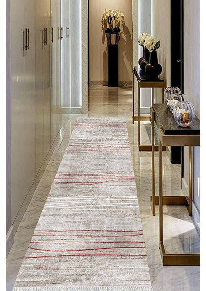 Dijital Baskılı Kaymaz Taban Yıkanabilir Modern Salon Halısı Koridor Halısı Yolluk VHU-HT-701