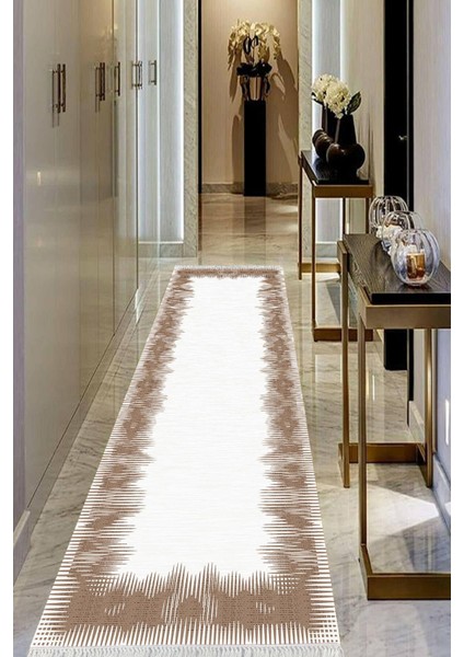 Dijital Baskılı Kaymaz Taban Yıkanabilir Modern Salon Halısı Koridor Halısı Yolluk VHU-HT-1038