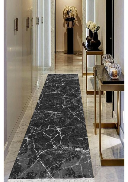 Dijital Baskılı Kaymaz Taban Yıkanabilir Modern Salon Halısı Koridor Halısı Yolluk VHU-HT-496