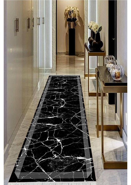 Dijital Baskılı Kaymaz Taban Yıkanabilir Modern Salon Halısı Koridor Halısı Yolluk VHU-SD-1090