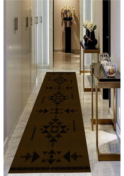 Dijital Baskılı Kaymaz Taban Yıkanabilir Modern Salon Halısı Koridor Halısı Yolluk VHU-SD-1061