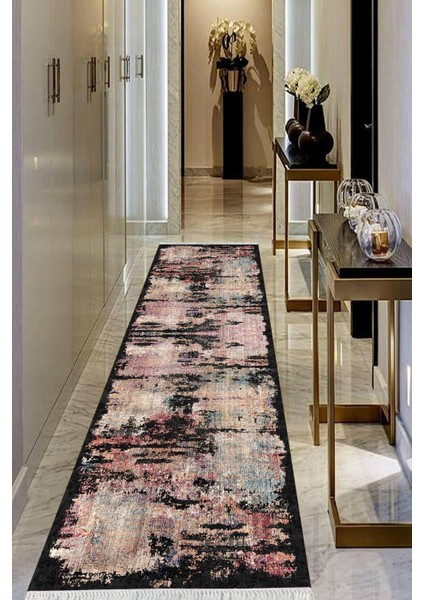 Dijital Baskılı Kaymaz Taban Yıkanabilir Modern Salon Halısı Koridor Halısı Yolluk VHU-HT-135