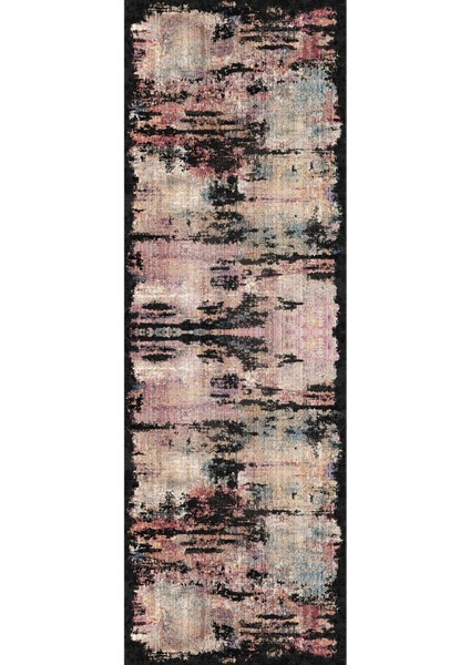 Dijital Baskılı Kaymaz Taban Yıkanabilir Modern Salon Halısı Koridor Halısı Yolluk VHU-HT-135