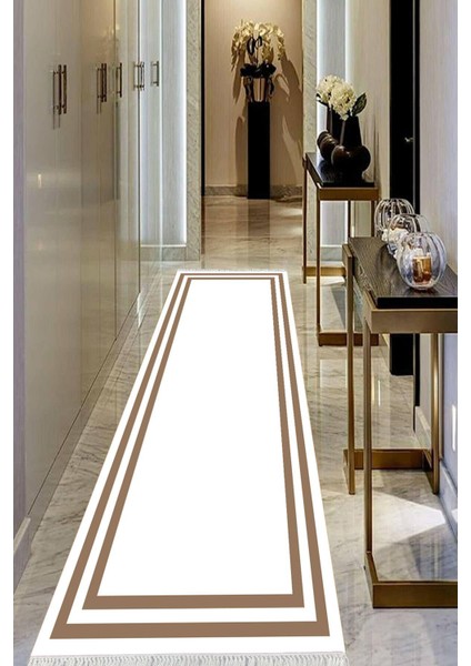 Dijital Baskılı Kaymaz Taban Yıkanabilir Modern Salon Halısı Koridor Halısı Yolluk VHU-HT-533