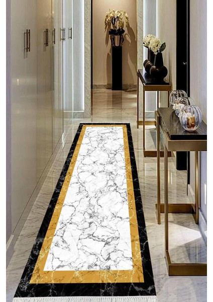 Dijital Baskılı Kaymaz Taban Yıkanabilir Modern Salon Halısı Koridor Halısı Yolluk VHU-HT-808