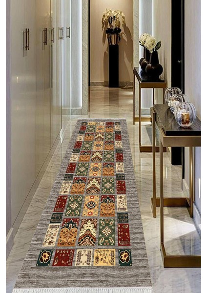 Dijital Baskılı Kaymaz Taban Yıkanabilir Modern Salon Halısı Koridor Halısı Yolluk Vhu-Hk-94