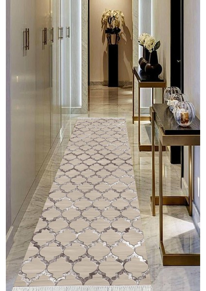 Dijital Baskılı Kaymaz Taban Yıkanabilir Modern Salon Halısı Koridor Halısı Yolluk VHU-HS-176