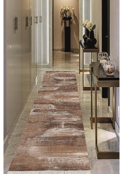 Dijital Baskılı Kaymaz Taban Yıkanabilir Modern Salon Halısı Koridor Halısı Yolluk VHU-HS-343