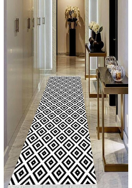 Dijital Baskılı Kaymaz Taban Yıkanabilir Modern Salon Halısı Koridor Halısı Yolluk VHU-HS-179