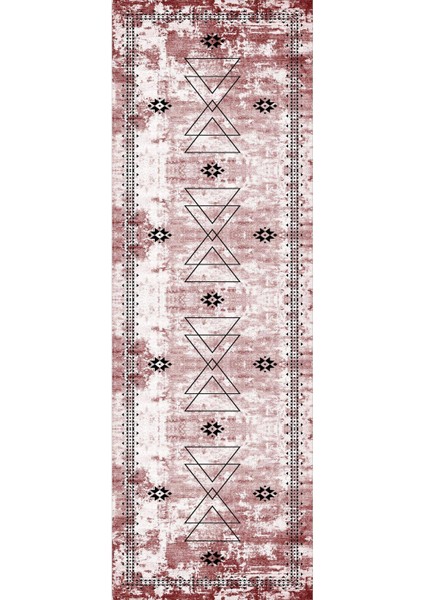 Dijital Baskılı Kaymaz Taban Yıkanabilir Modern Salon Halısı Koridor Halısı Yolluk VHU-SD-1032