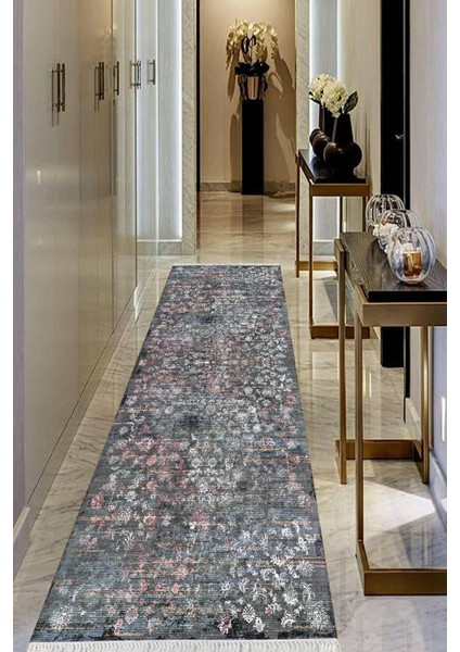 Dijital Baskılı Kaymaz Taban Yıkanabilir Modern Salon Halısı Koridor Halısı Yolluk VHU-HT-698