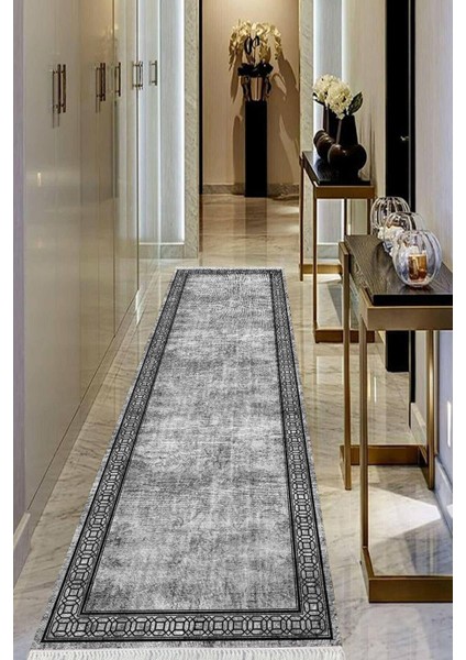 Dijital Baskılı Kaymaz Taban Yıkanabilir Modern Salon Halısı Koridor Halısı Yolluk VHU-HT-241
