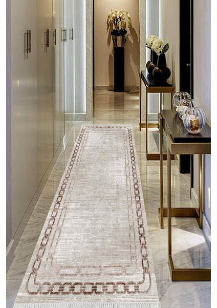 Dijital Baskılı Kaymaz Taban Yıkanabilir Modern Salon Halısı Koridor Halısı Yolluk VHU-HT-899