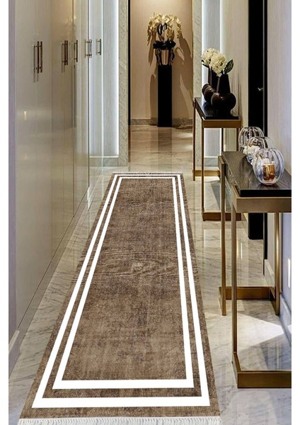 Dijital Baskılı Kaymaz Taban Yıkanabilir Modern Salon Halısı Koridor Halısı Yolluk VHU-HT-576