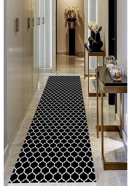 Dijital Baskılı Kaymaz Taban Yıkanabilir Modern Salon Halısı Koridor Halısı Yolluk VHU-HT-546