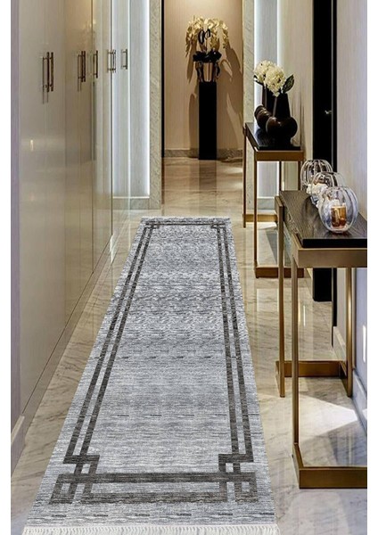Dijital Baskılı Kaymaz Taban Yıkanabilir Modern Salon Halısı Koridor Halısı Yolluk VHU-HY-1309