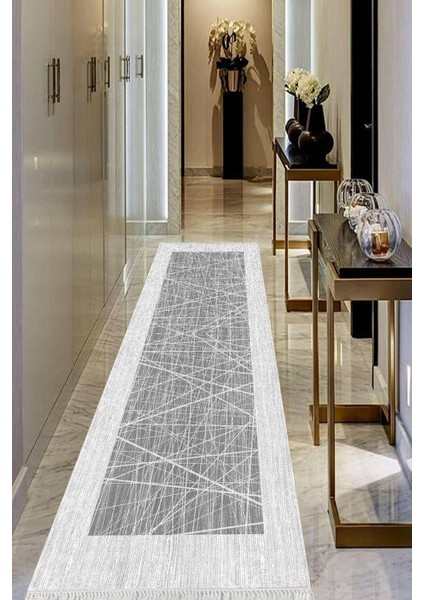 Dijital Baskılı Kaymaz Taban Yıkanabilir Modern Salon Halısı Koridor Halısı Yolluk VHU-HY-1062