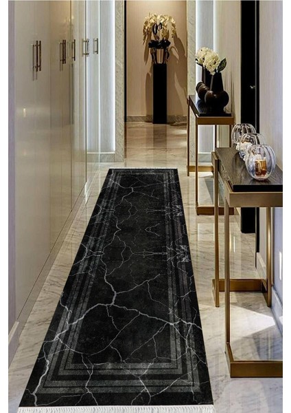 Dijital Baskılı Kaymaz Taban Yıkanabilir Modern Salon Halısı Koridor Halısı Yolluk VHU-HY-1336