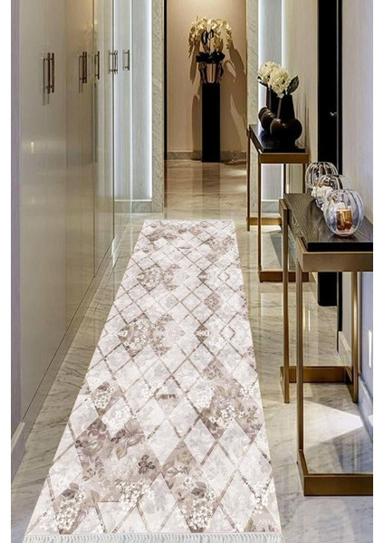 Dijital Baskılı Kaymaz Taban Yıkanabilir Modern Salon Halısı Koridor Halısı Yolluk VHU-HT-202
