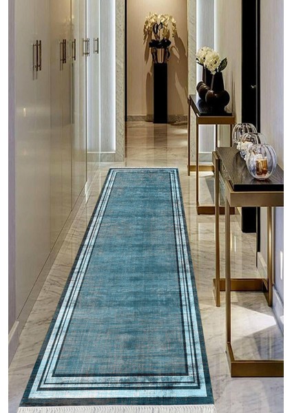 Dijital Baskılı Kaymaz Taban Yıkanabilir Modern Salon Halısı Koridor Halısı Yolluk VHU-HY-1247