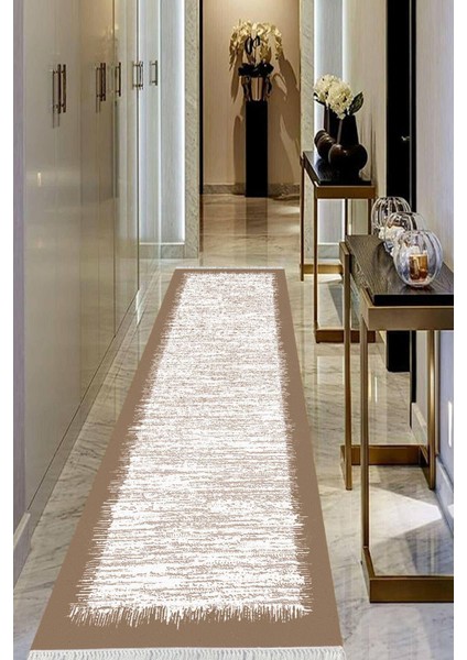 Dijital Baskılı Kaymaz Taban Yıkanabilir Modern Salon Halısı Koridor Halısı Yolluk VHU-HT-510