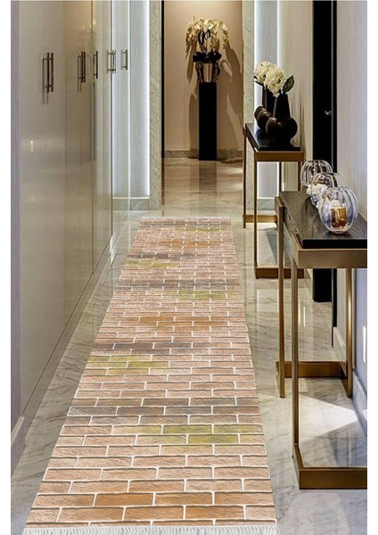 Dijital Baskılı Kaymaz Taban Yıkanabilir Modern Salon Halısı Koridor Halısı Yolluk VHU-HY-899