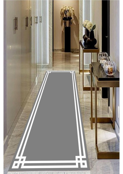 Dijital Baskılı Kaymaz Taban Yıkanabilir Modern Salon Halısı Koridor Halısı Yolluk VHU-SD-398