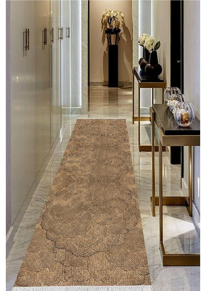 Dijital Baskılı Kaymaz Taban Yıkanabilir Modern Salon Halısı Koridor Halısı Yolluk VHU-SD-344
