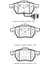 Audı A6- 95/97; Ön Fren Balatası 1,8/1,9tdı/2,0/2,3/2,4/2,6 (2KABLOLU)(DİSK)(156,4X73,8X19,5)FMK) 4
